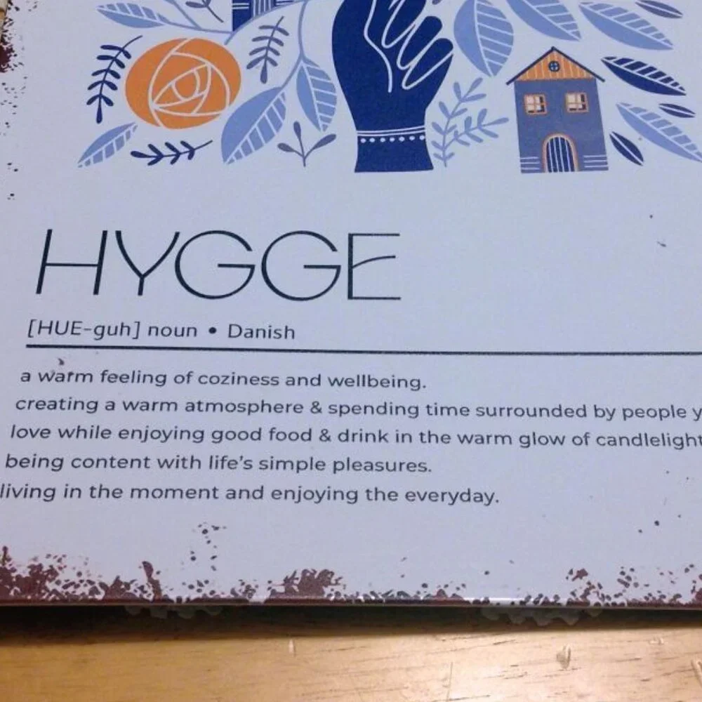 Boho / Hippie Vibe Wall Art, Hygge, warm feeling of coziness
